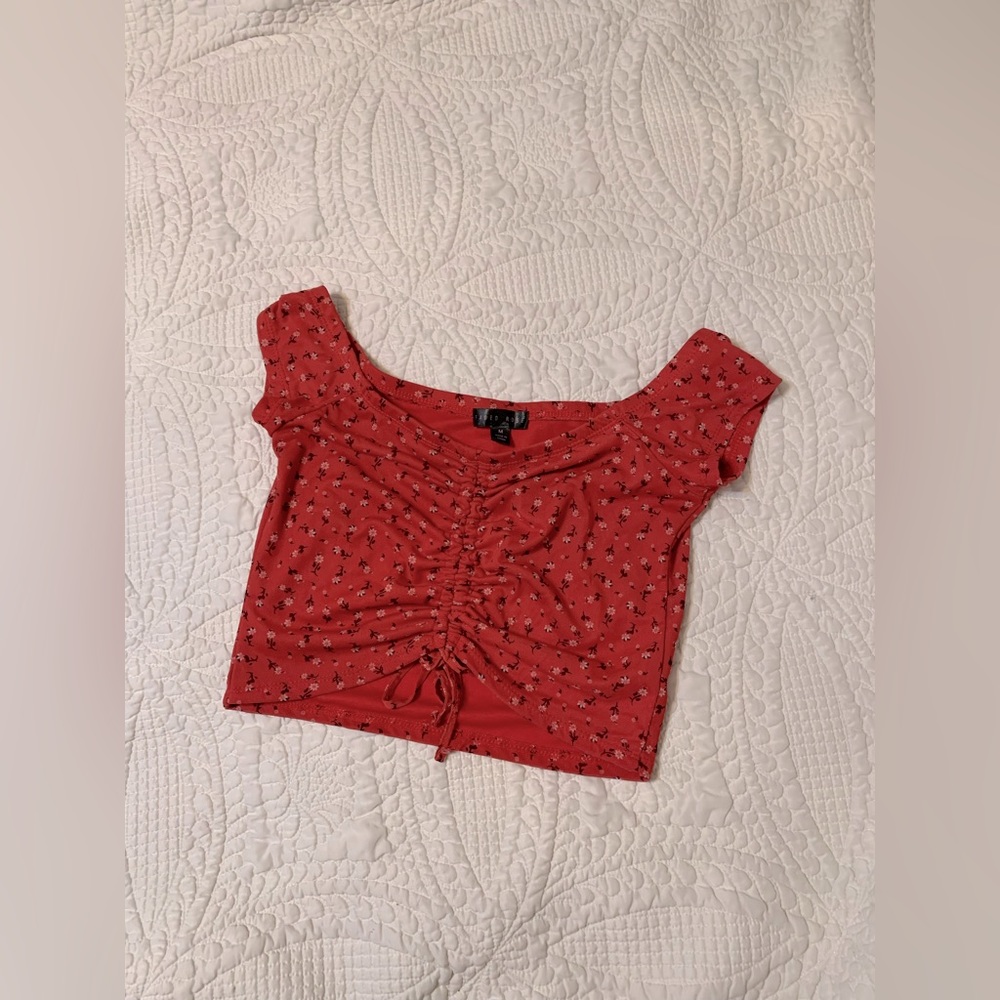 Faded rose crop top